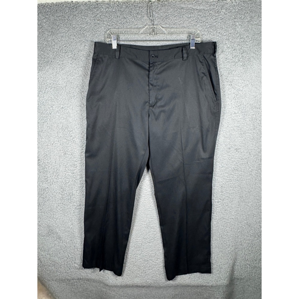 Nike Golf Mens Black Flat Front‎ Straight Leg Stretch Size 37x30 Outdoors